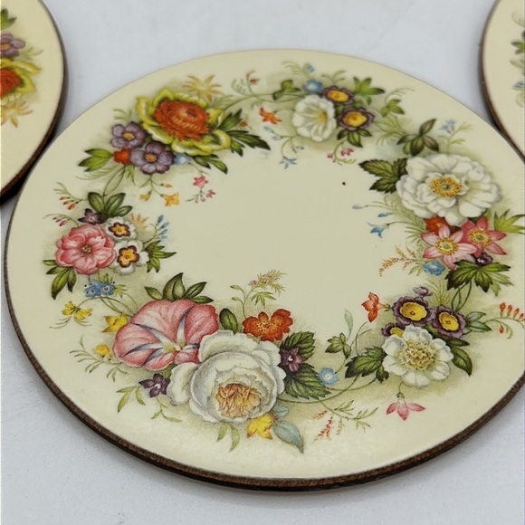 Set of six Victorian Garden coasters made in England - Picture 2 of 5